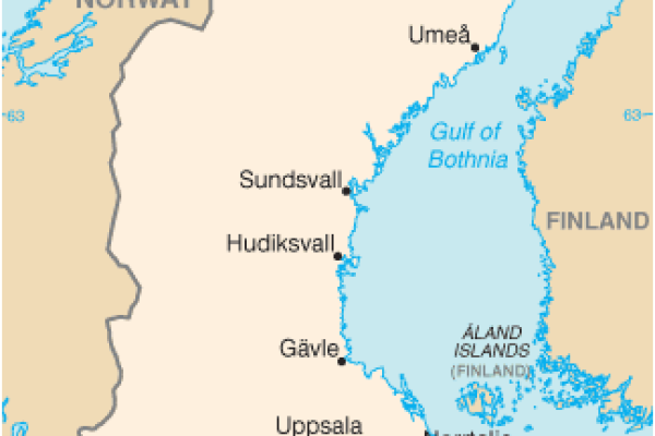Karte von Schweden