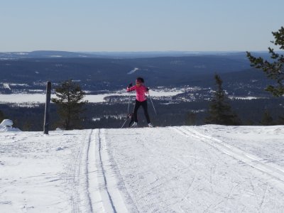 Piste eintretenue sur le sommet du Kukas