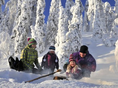 Familienschneespass in Vuokatti