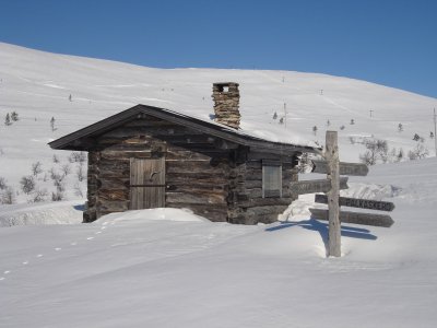 Cabane dans le parc national Pallas