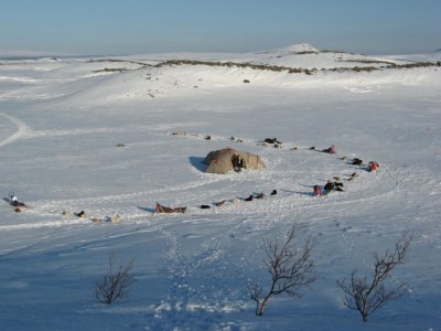 Campement en pleine nature suédoise