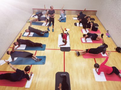 Nella sala ginnastica
