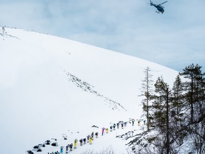 Am Aufstieg auf den Ylläs