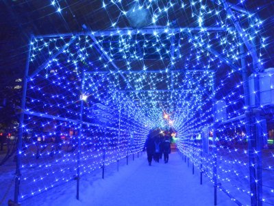 Illuminations spectaculaires à Sapporo