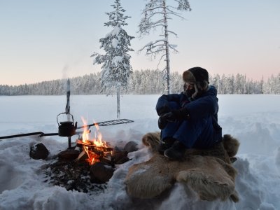 Méditation au coin du feu !