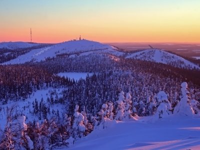 Ruka im Abendlicht