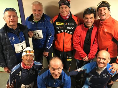 L'équipe Sandoz à la Saami Ski Race