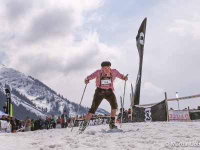 In Bavarian costume