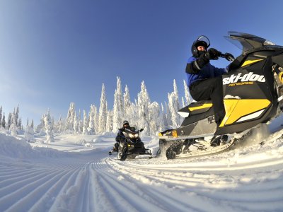 Vuokatti auf Snowmobile erleben