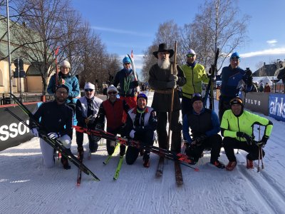 Photo de groupe avec le célèbre Gustav