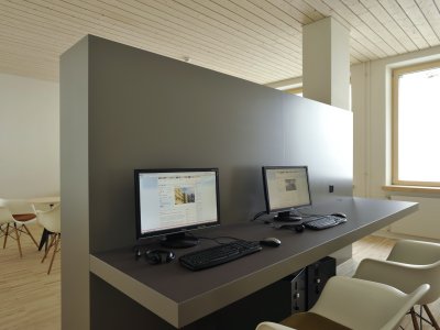 Internet Corner der Jugendherberge St. Moritz