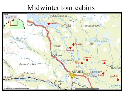 Tourenübersicht Hüttentour Kiruna