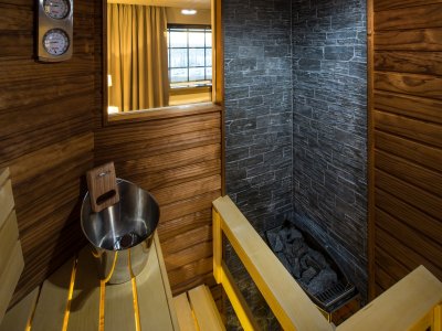 La propria Sauna in camera Olos