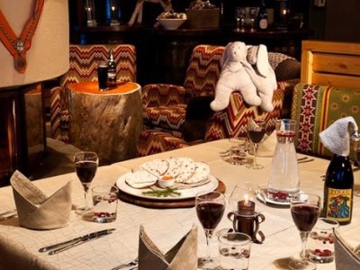 Repas romantique au coin du feu !