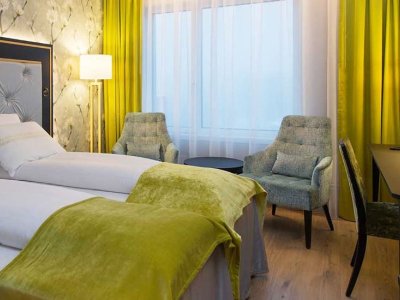 Chambre aux tons modernes