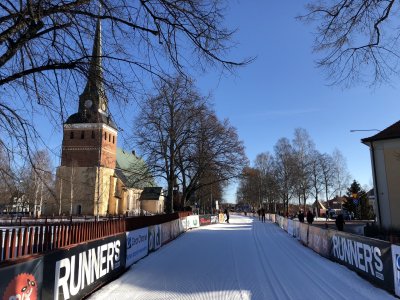 Zona di arrivo a Mora
