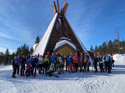 Loipenstart in Saariselkä