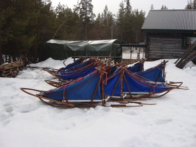 Le parc à traîneaux
