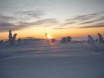 Coucher de soleil !