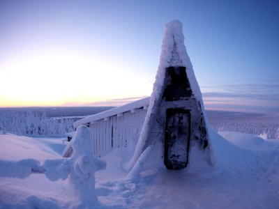 Paysages hivernaux de Luosto