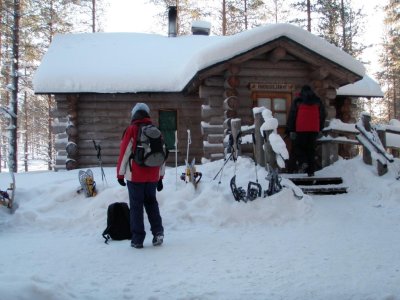 Break at an authentic hut