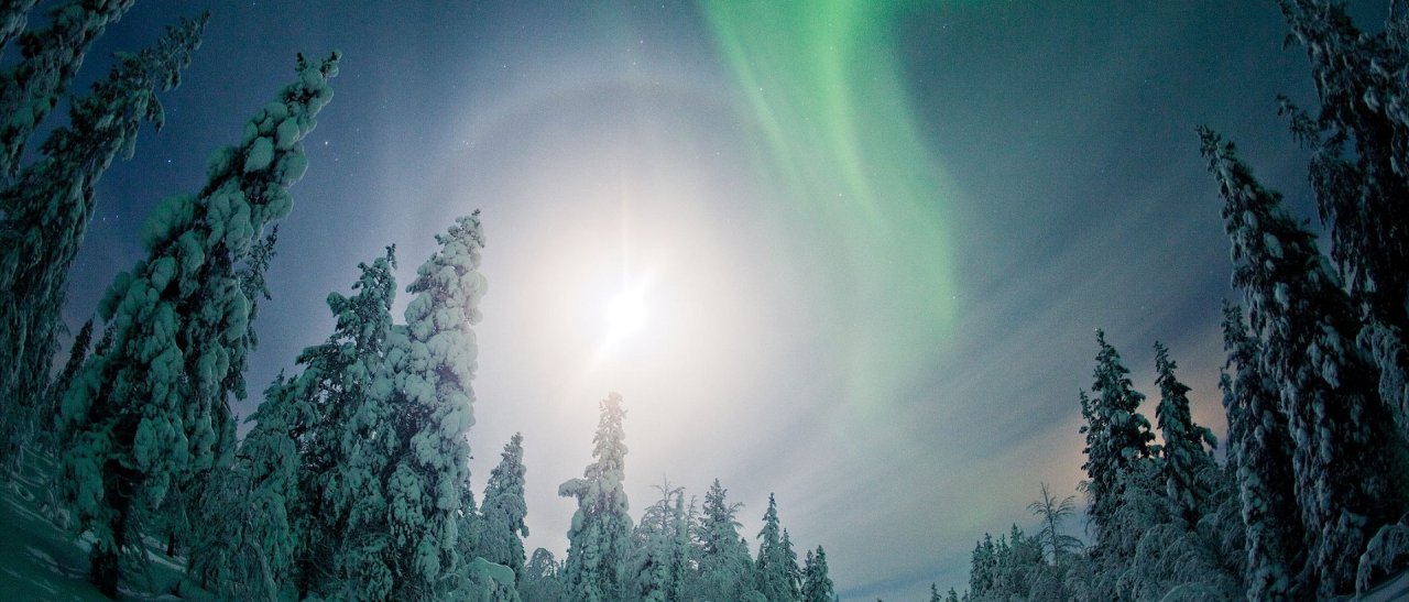 Aurores boréales sur Kenttälampi