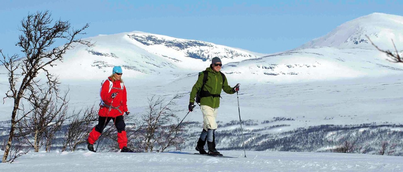 Langlaufen in der Weite Schwedens
