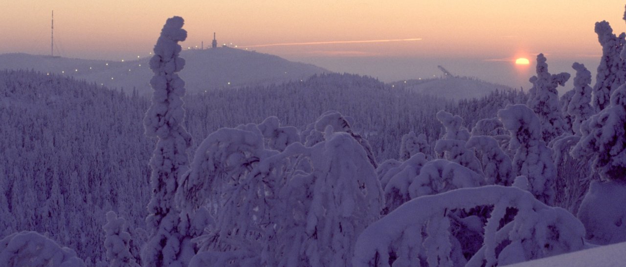 Sonnenuntergang in Ruka