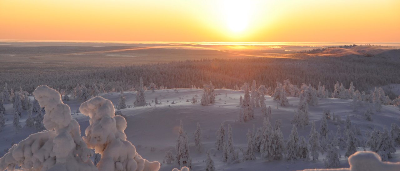 Sonnengold über Ruka