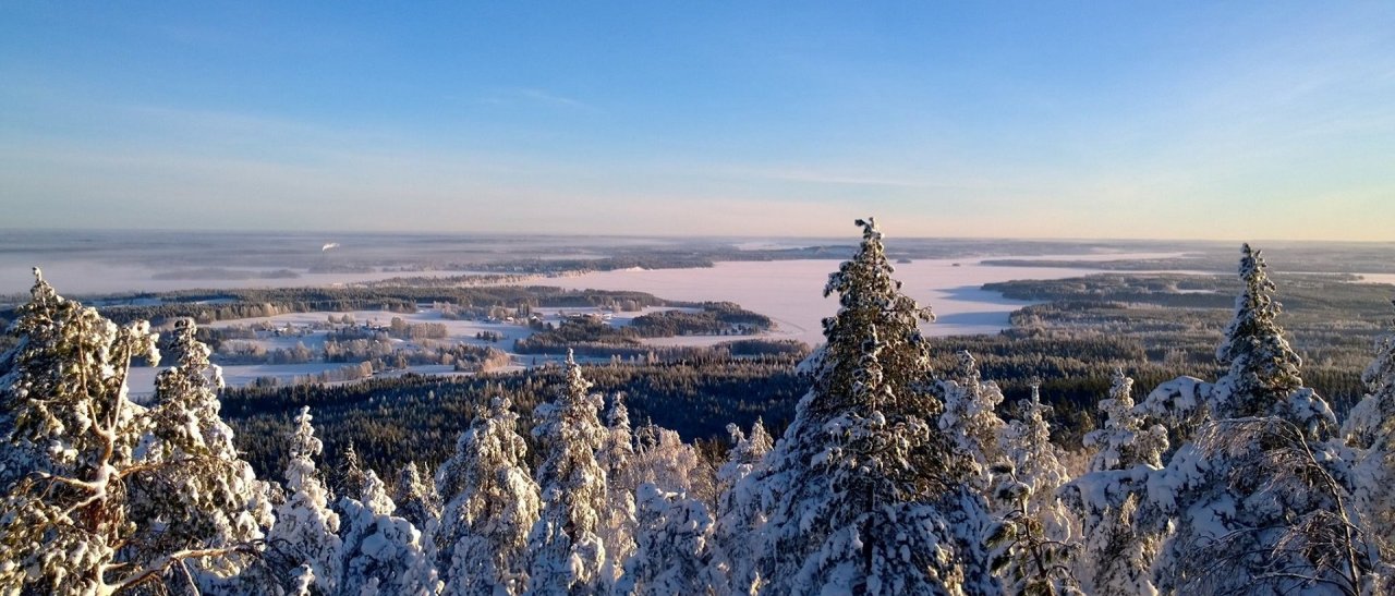 Vuokatti Landschaft von oben