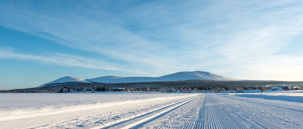Der Ylläs im Morgenlicht