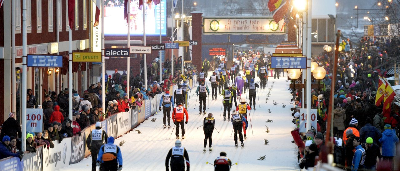 Zieleinlauf Vasa in Mora